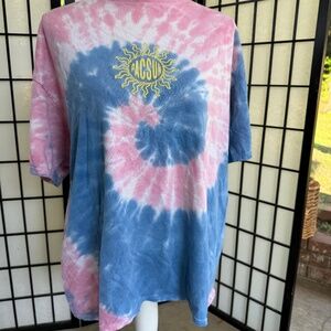 PacSun PS/LA Los Angles California TyeDye Pink and Blue Large T-shirt